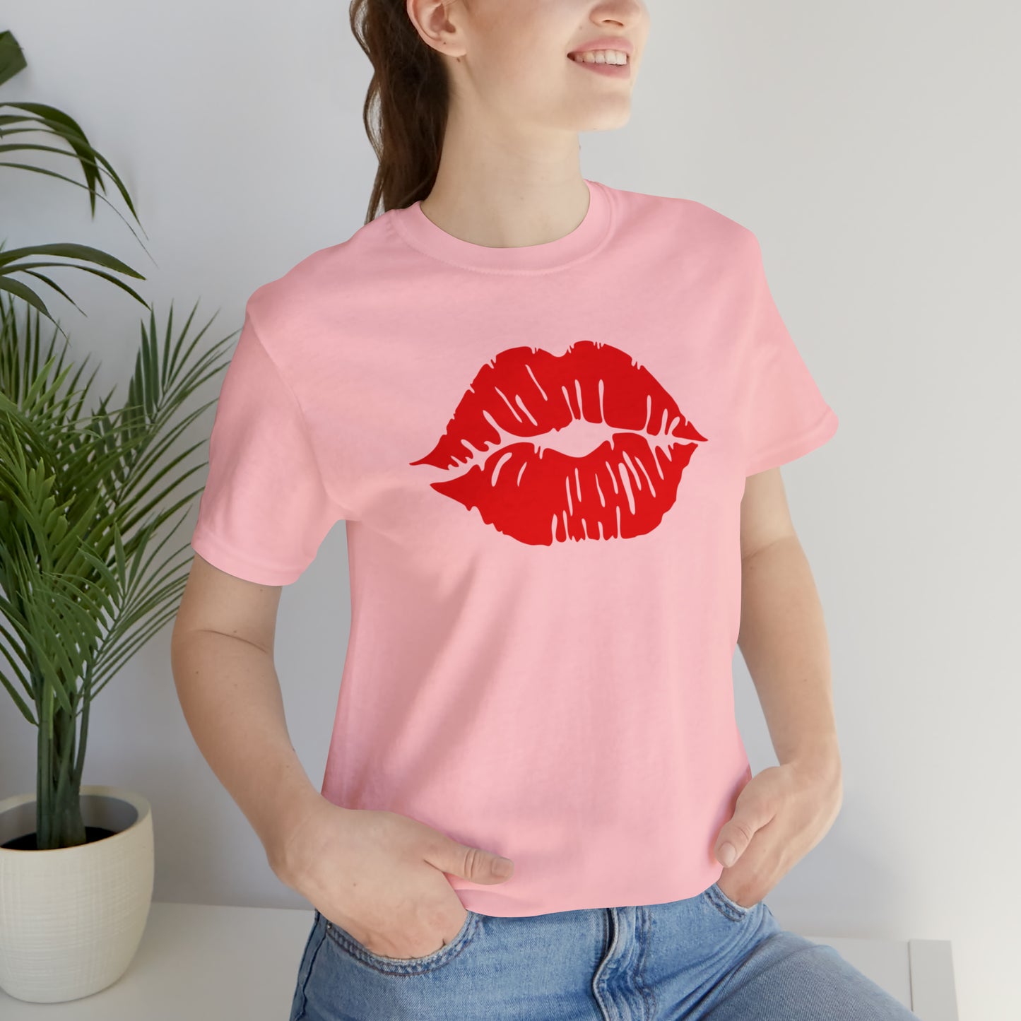 Sultry Red Kiss _ Unisex Jersey Short Sleeve Tee