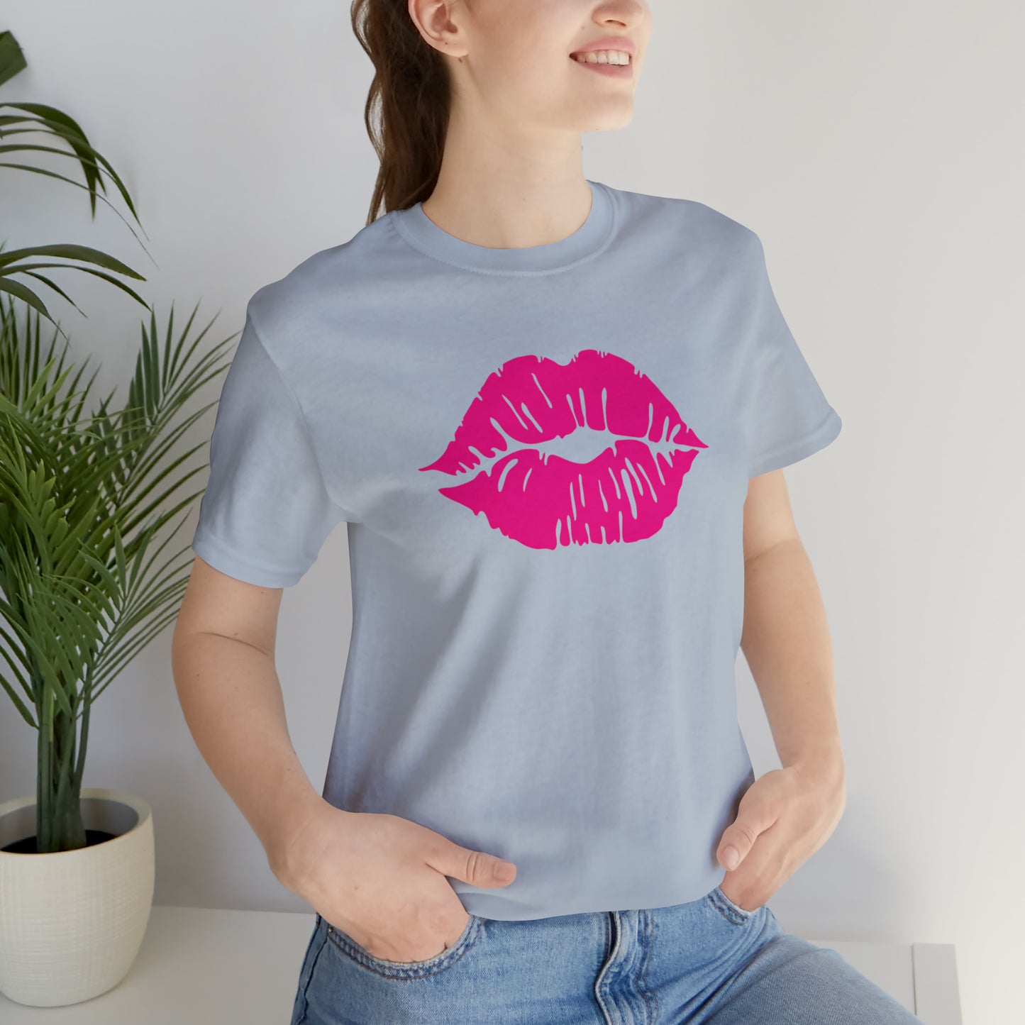 Sultry Pink Kiss _ Copy of Unisex Jersey Short Sleeve Tee