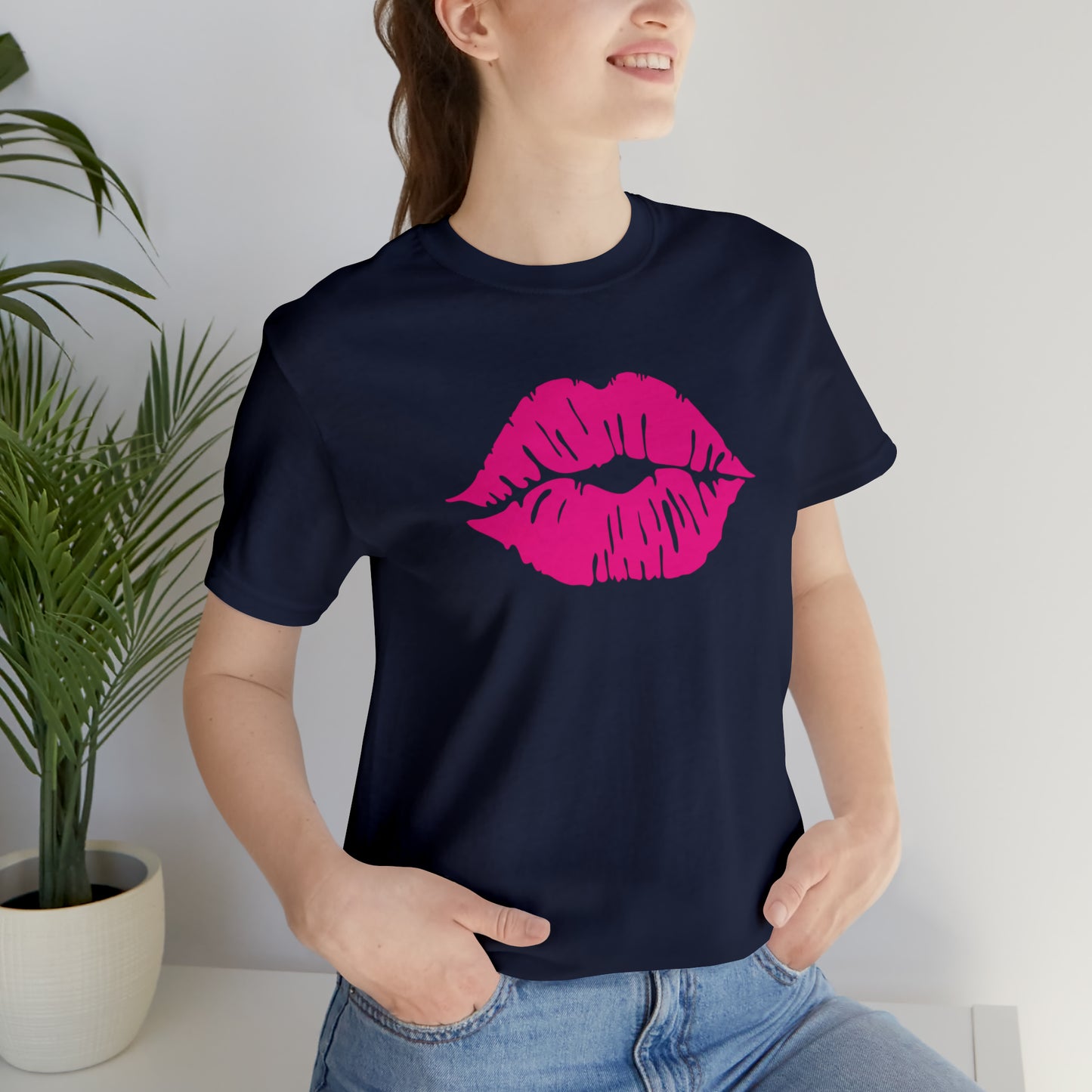 Sultry Pink Kiss _ Copy of Unisex Jersey Short Sleeve Tee
