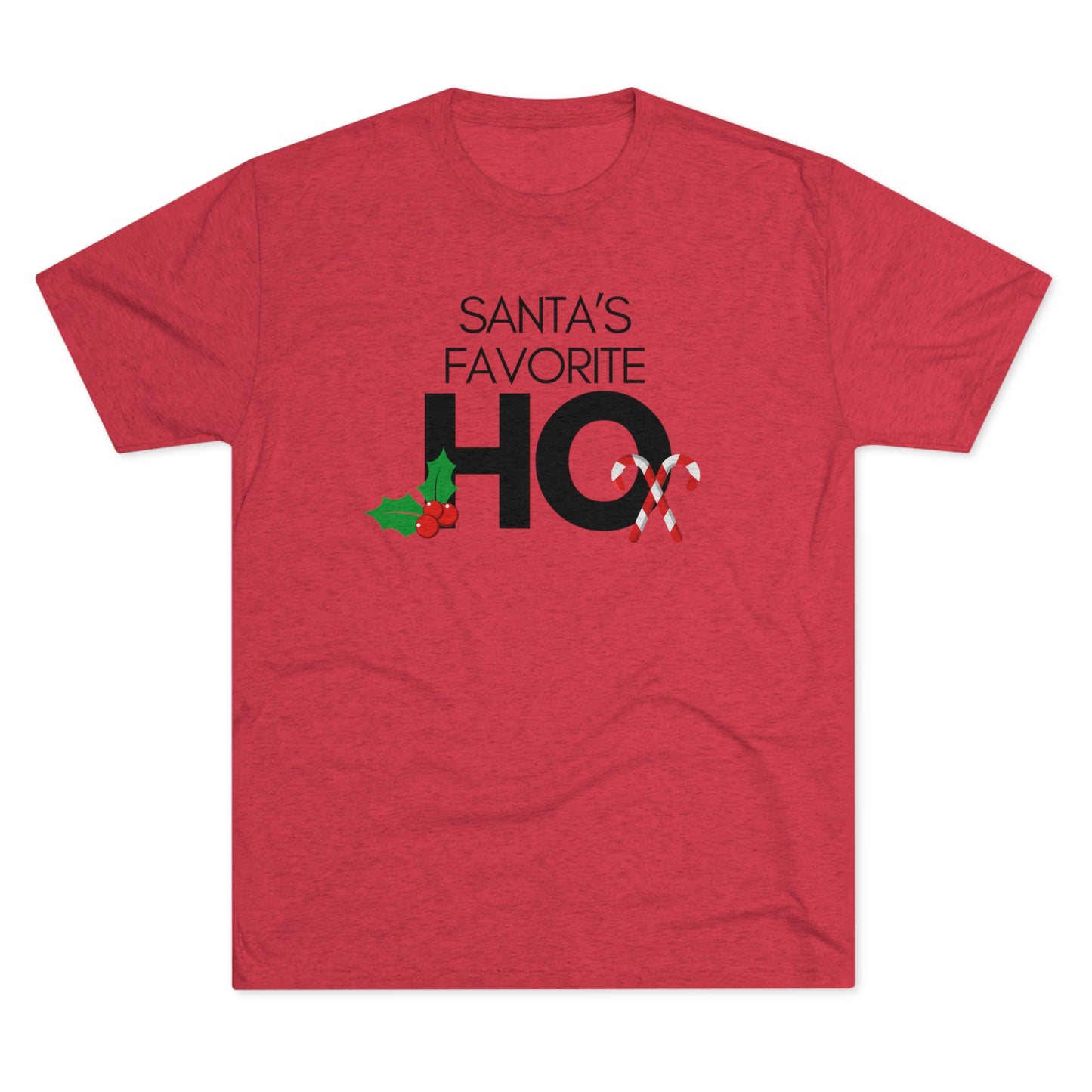 Santa's Favorite Ho_Unisex Tri-Blend Crew Tee