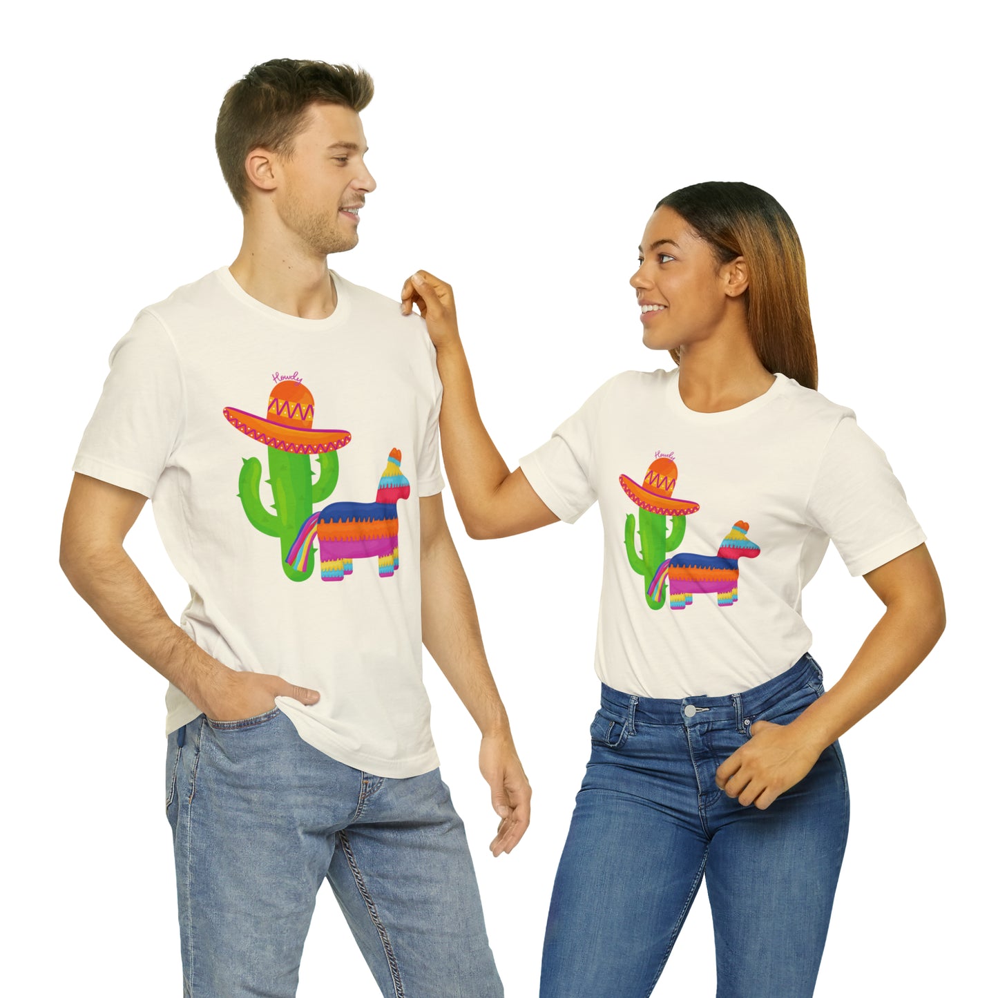 Howdy Cactus Fiesta _ Unisex Jersey Short Sleeve Tee