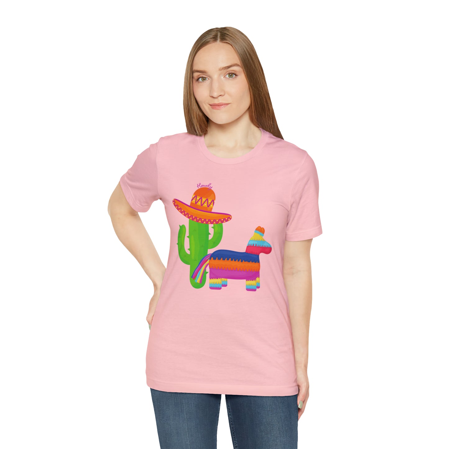 Howdy Cactus Fiesta _ Unisex Jersey Short Sleeve Tee