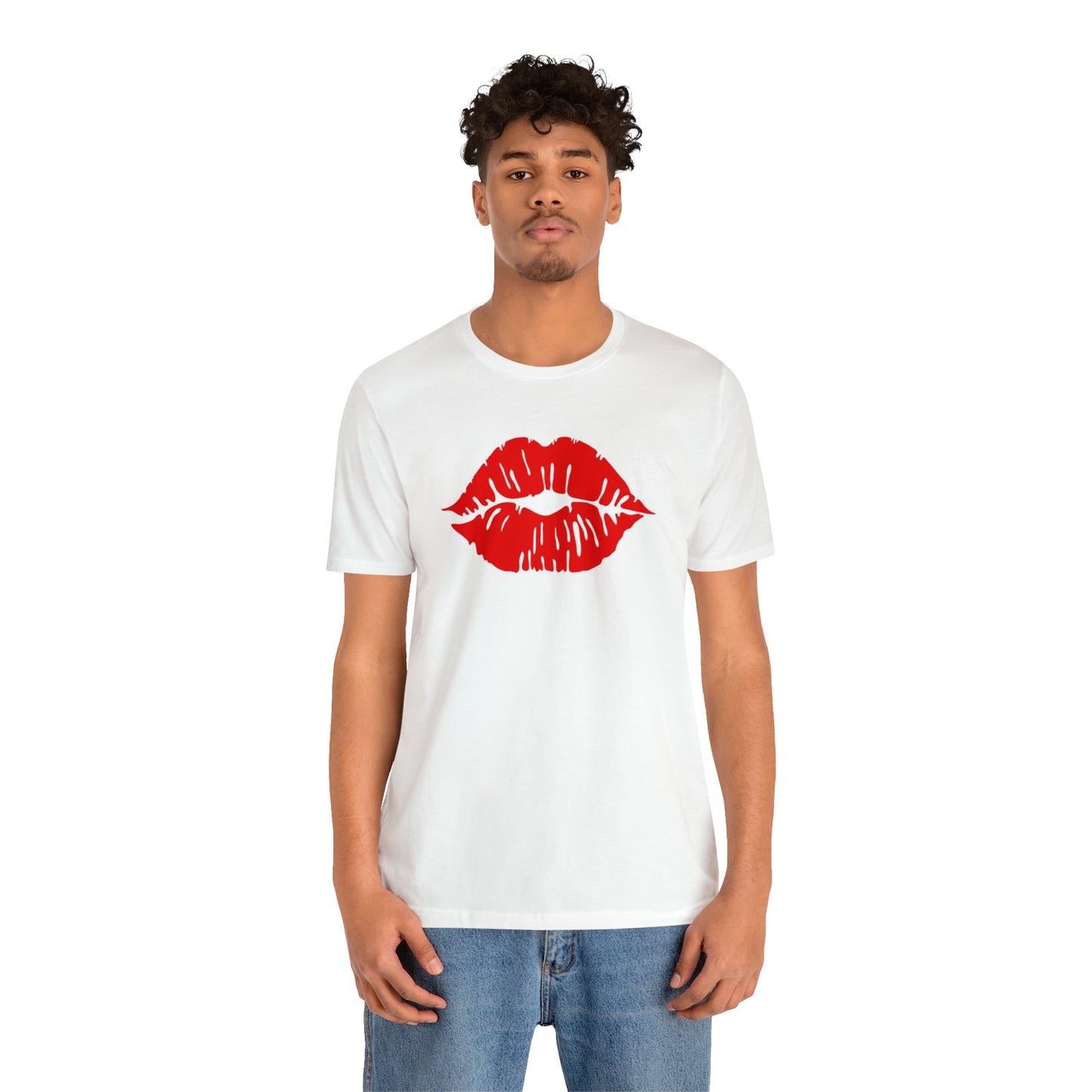 Sultry Red Kiss _ Unisex Jersey Short Sleeve Tee