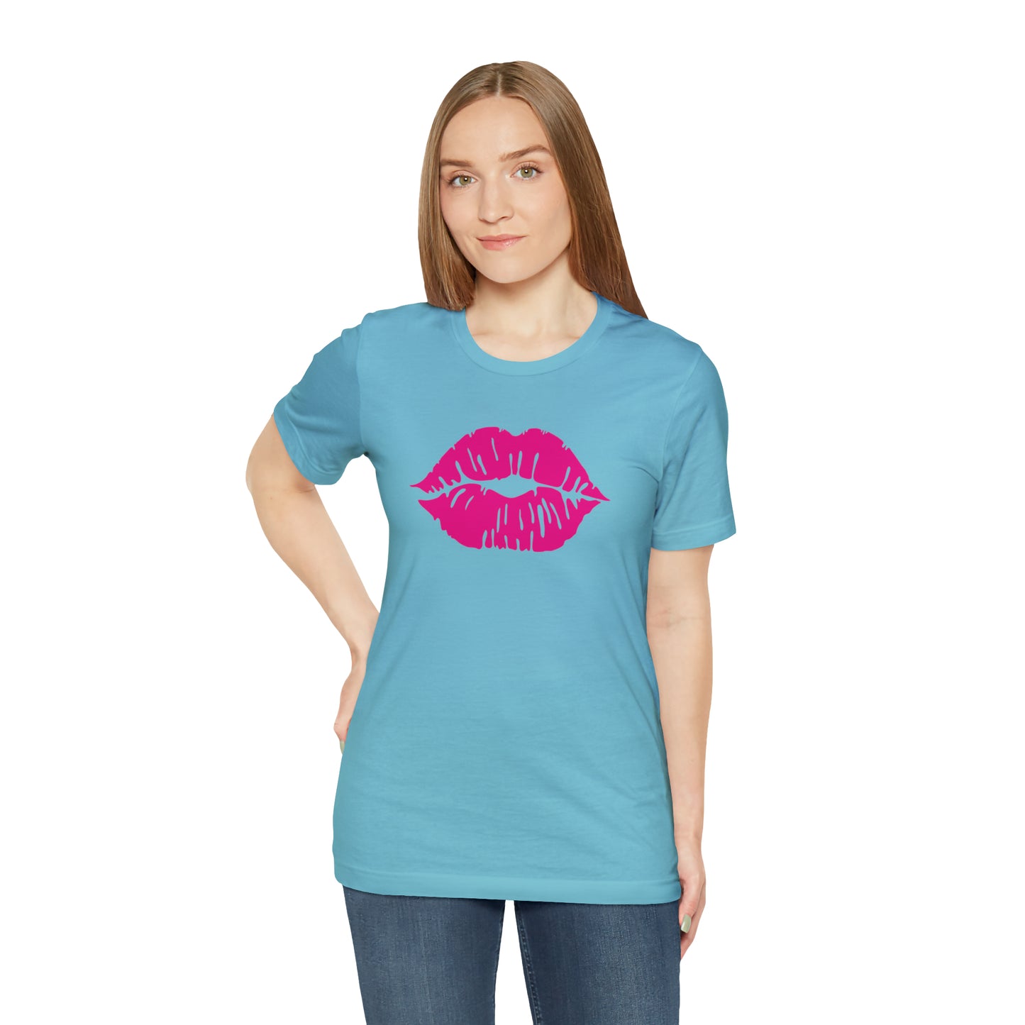 Sultry Pink Kiss _ Copy of Unisex Jersey Short Sleeve Tee