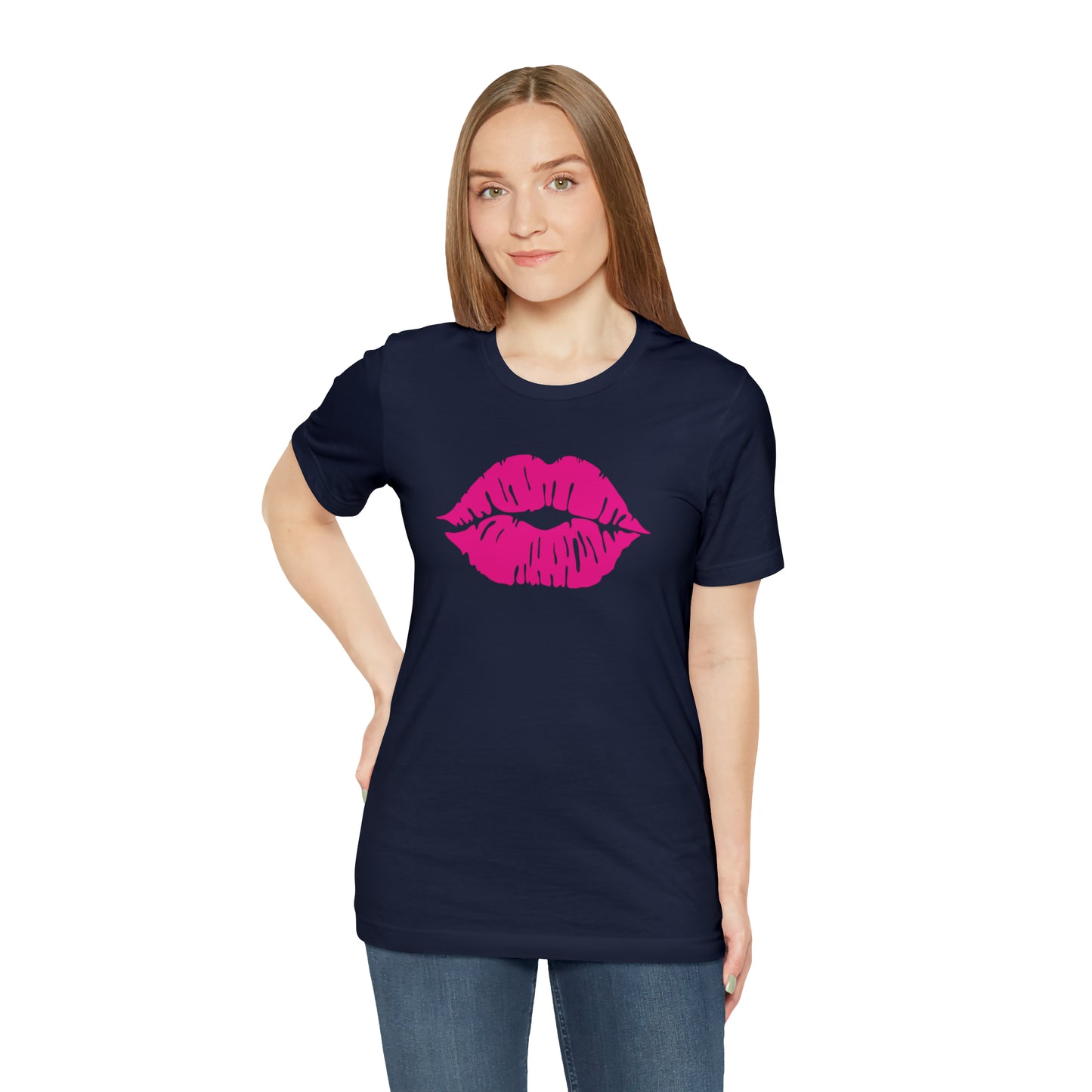 Sultry Pink Kiss _ Copy of Unisex Jersey Short Sleeve Tee