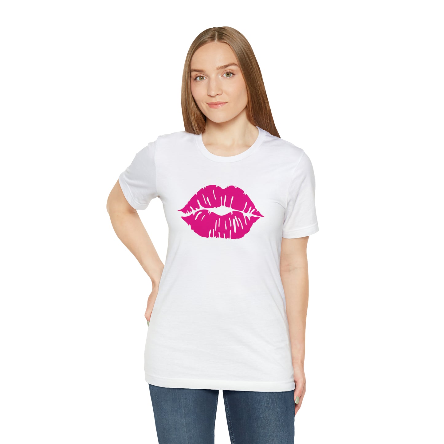 Sultry Pink Kiss _ Copy of Unisex Jersey Short Sleeve Tee