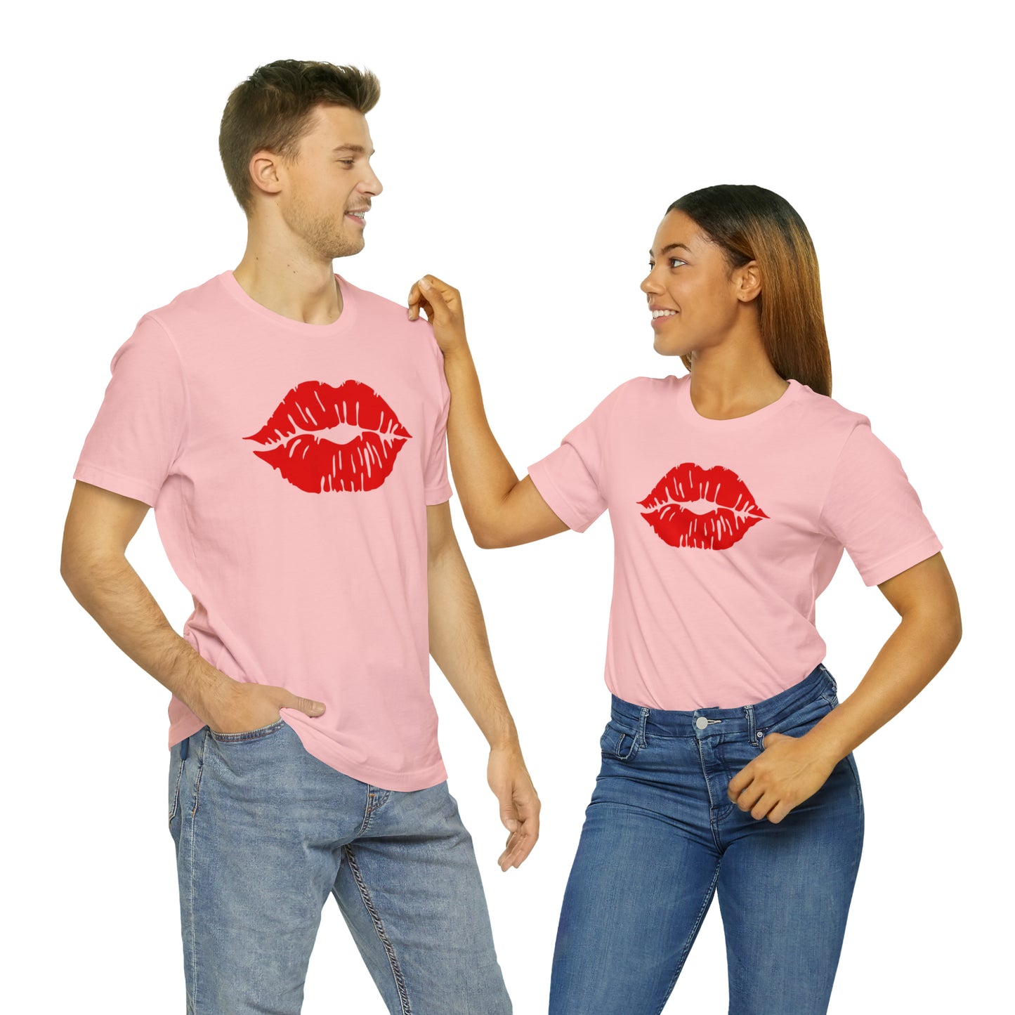 Sultry Red Kiss _ Unisex Jersey Short Sleeve Tee