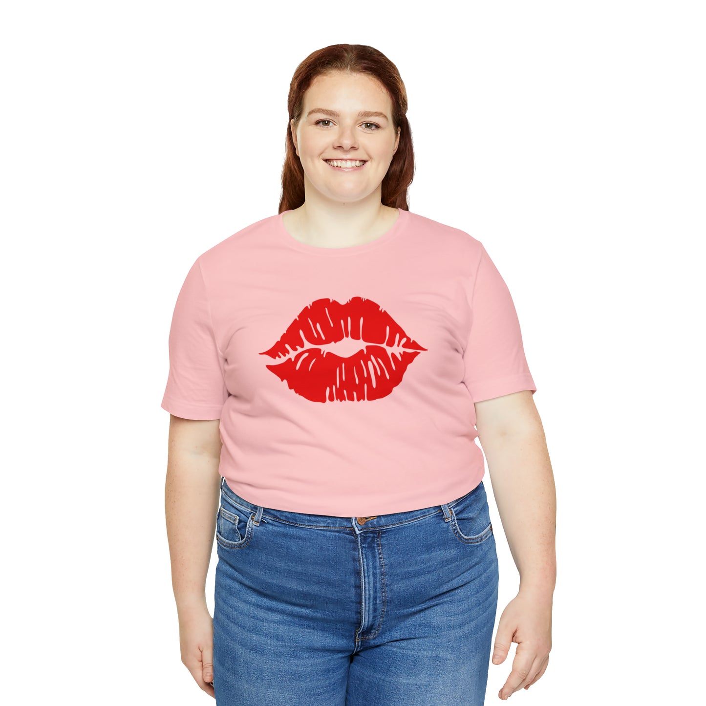 Sultry Red Kiss _ Unisex Jersey Short Sleeve Tee