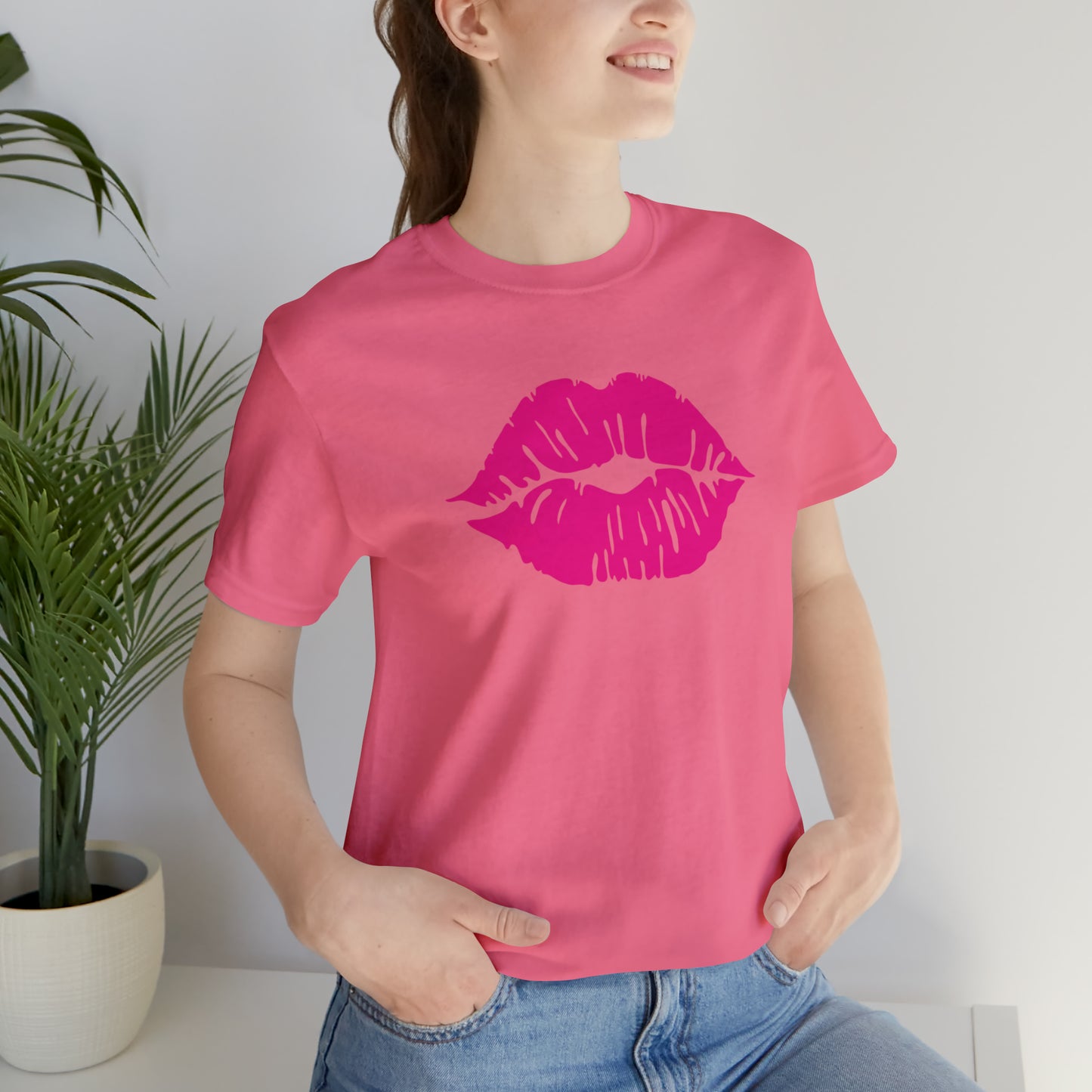 Sultry Pink Kiss _ Copy of Unisex Jersey Short Sleeve Tee