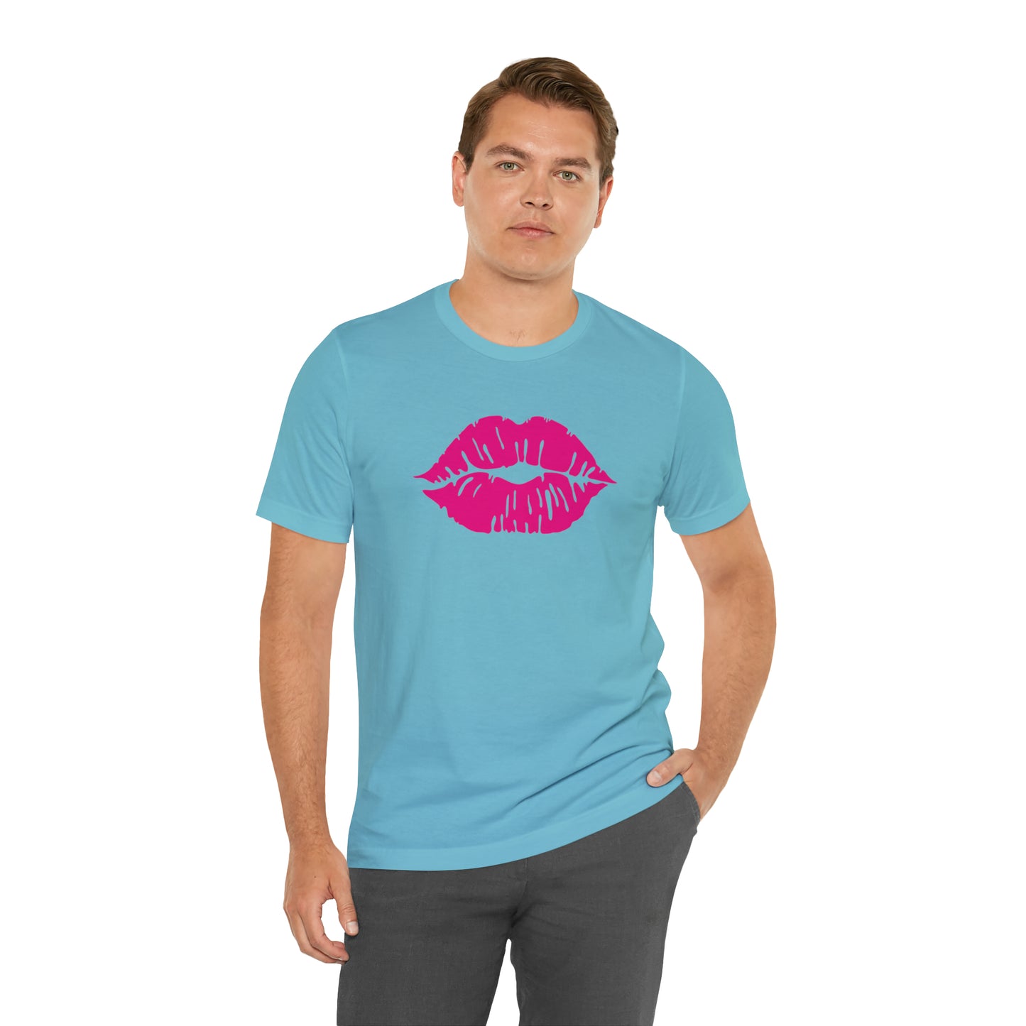 Sultry Pink Kiss _ Copy of Unisex Jersey Short Sleeve Tee