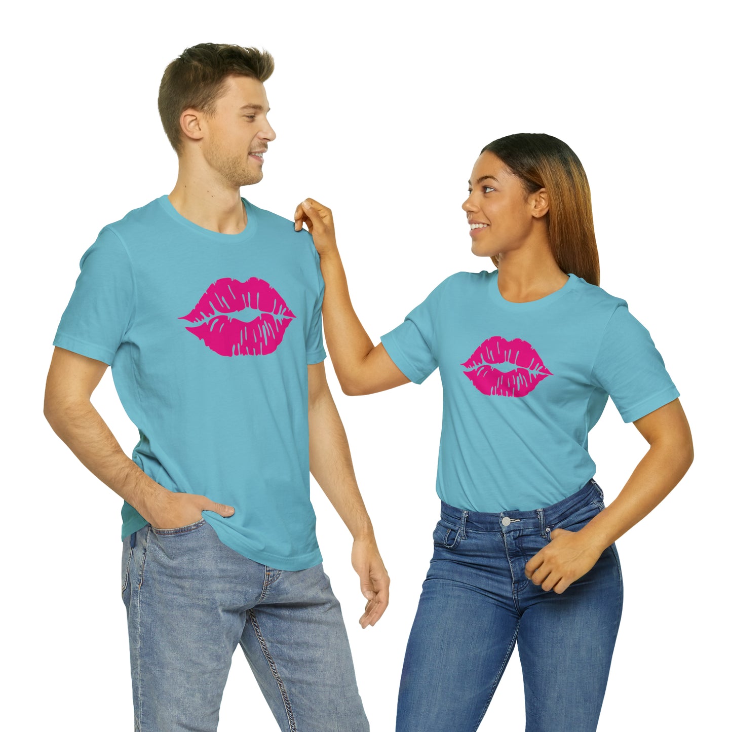 Sultry Pink Kiss _ Copy of Unisex Jersey Short Sleeve Tee