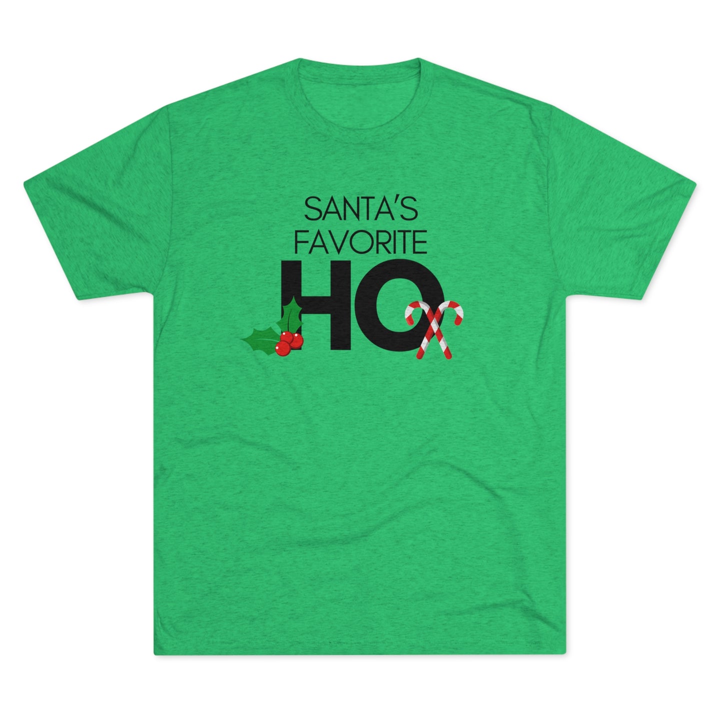 Santa's Favorite Ho_Unisex Tri-Blend Crew Tee