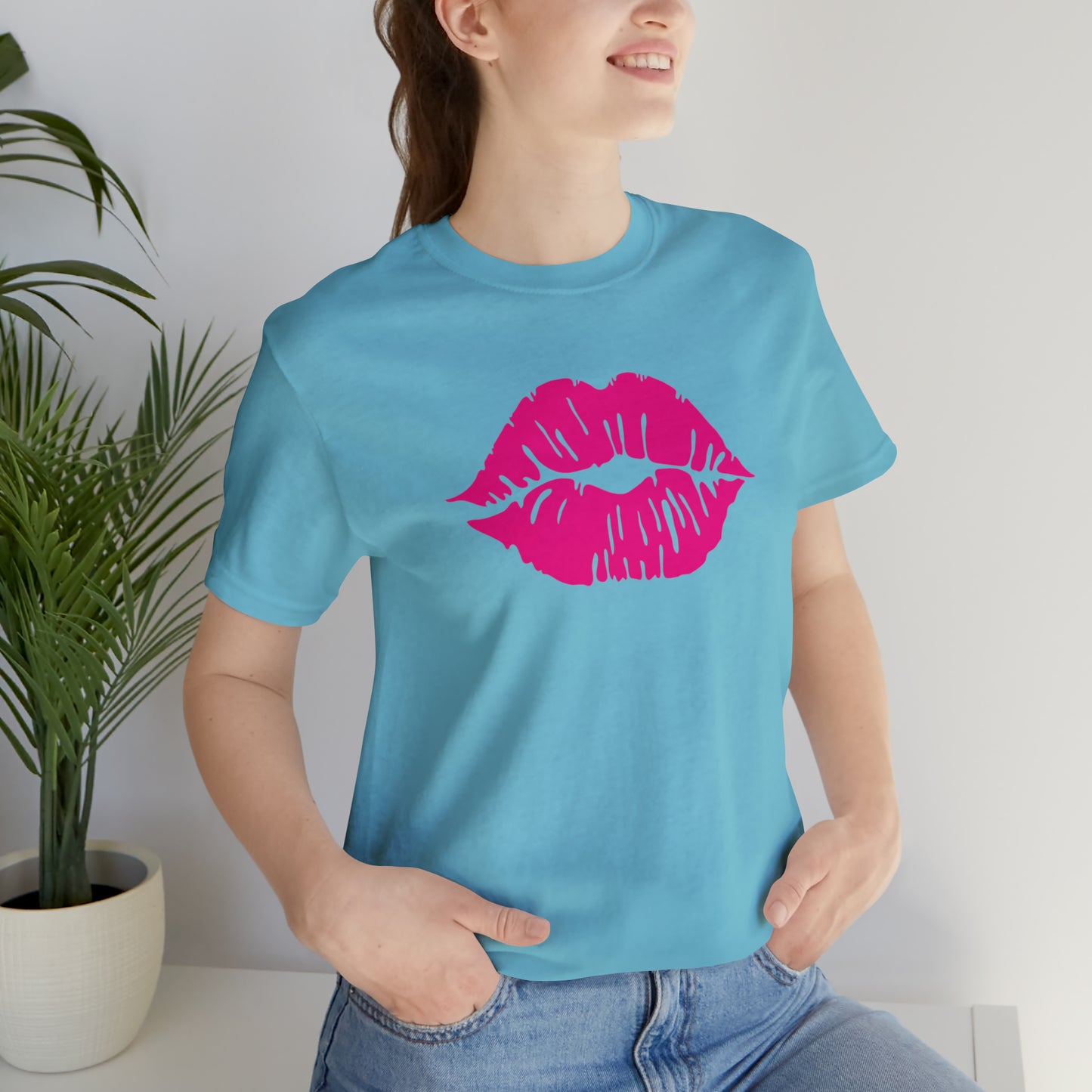 Sultry Pink Kiss _ Copy of Unisex Jersey Short Sleeve Tee