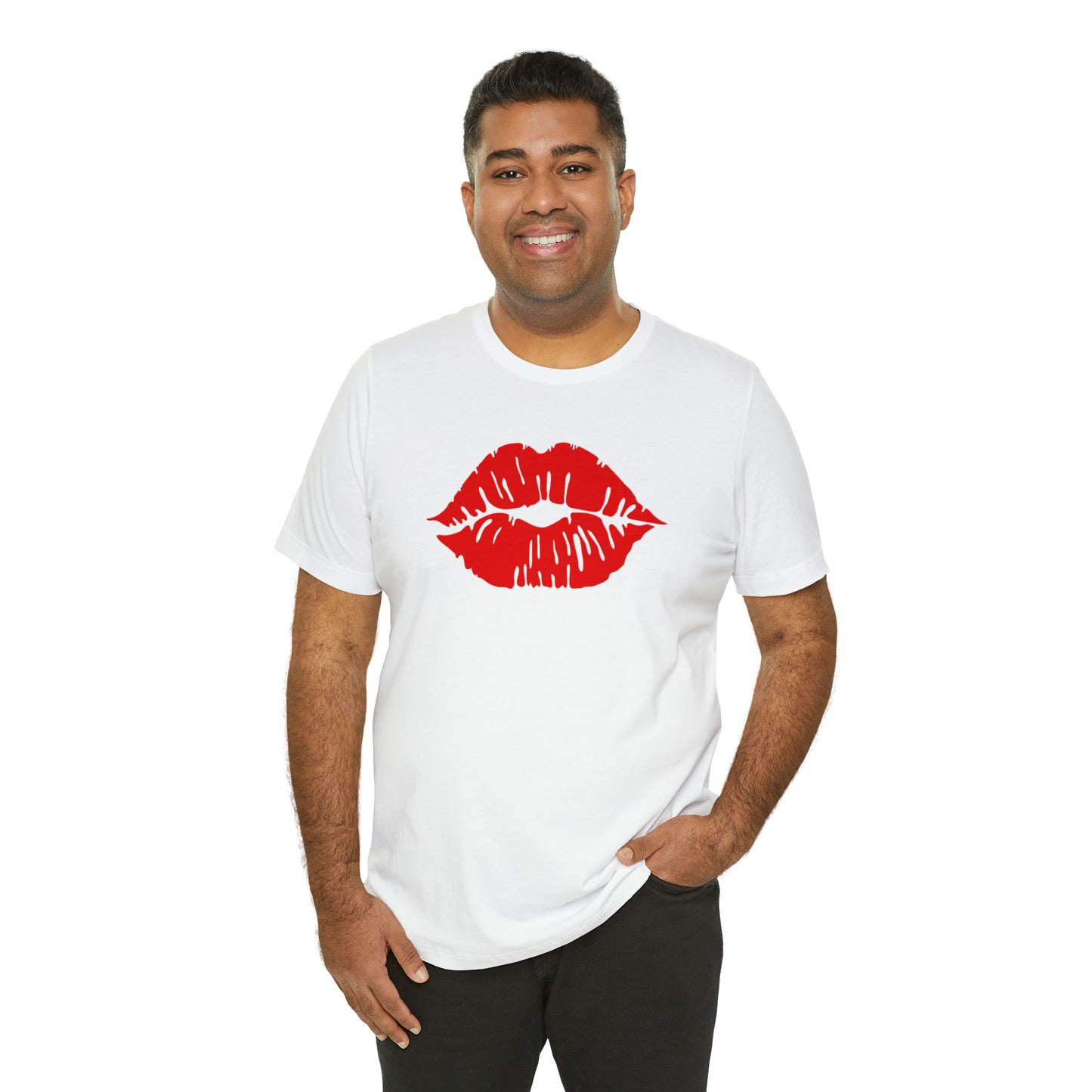 Sultry Red Kiss _ Unisex Jersey Short Sleeve Tee