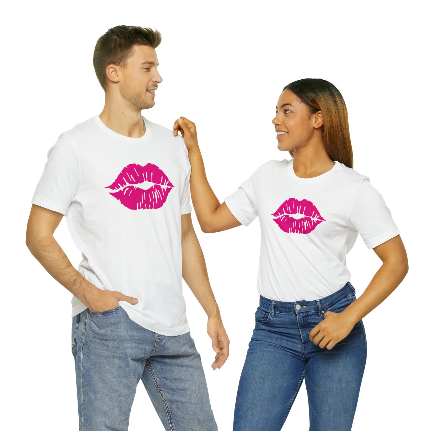 Sultry Pink Kiss _ Copy of Unisex Jersey Short Sleeve Tee