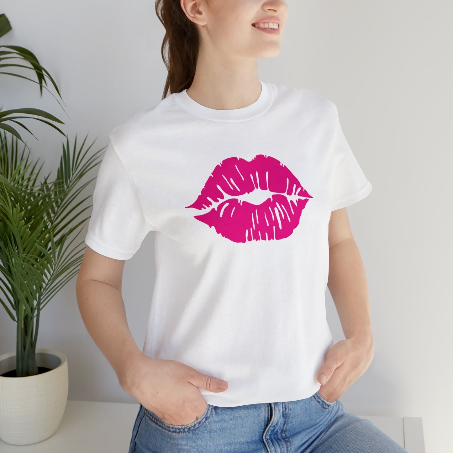 Sultry Pink Kiss _ Copy of Unisex Jersey Short Sleeve Tee