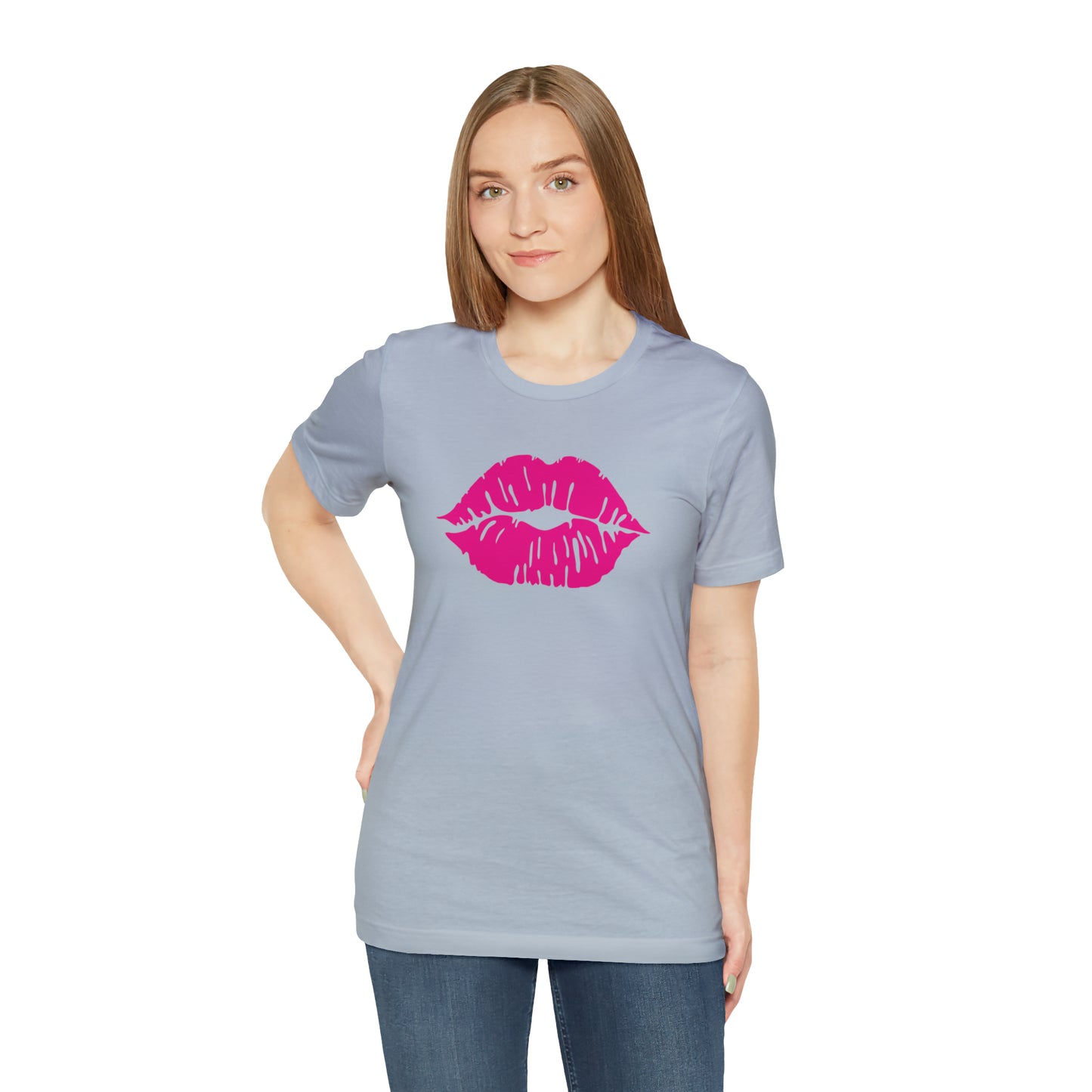 Sultry Pink Kiss _ Copy of Unisex Jersey Short Sleeve Tee