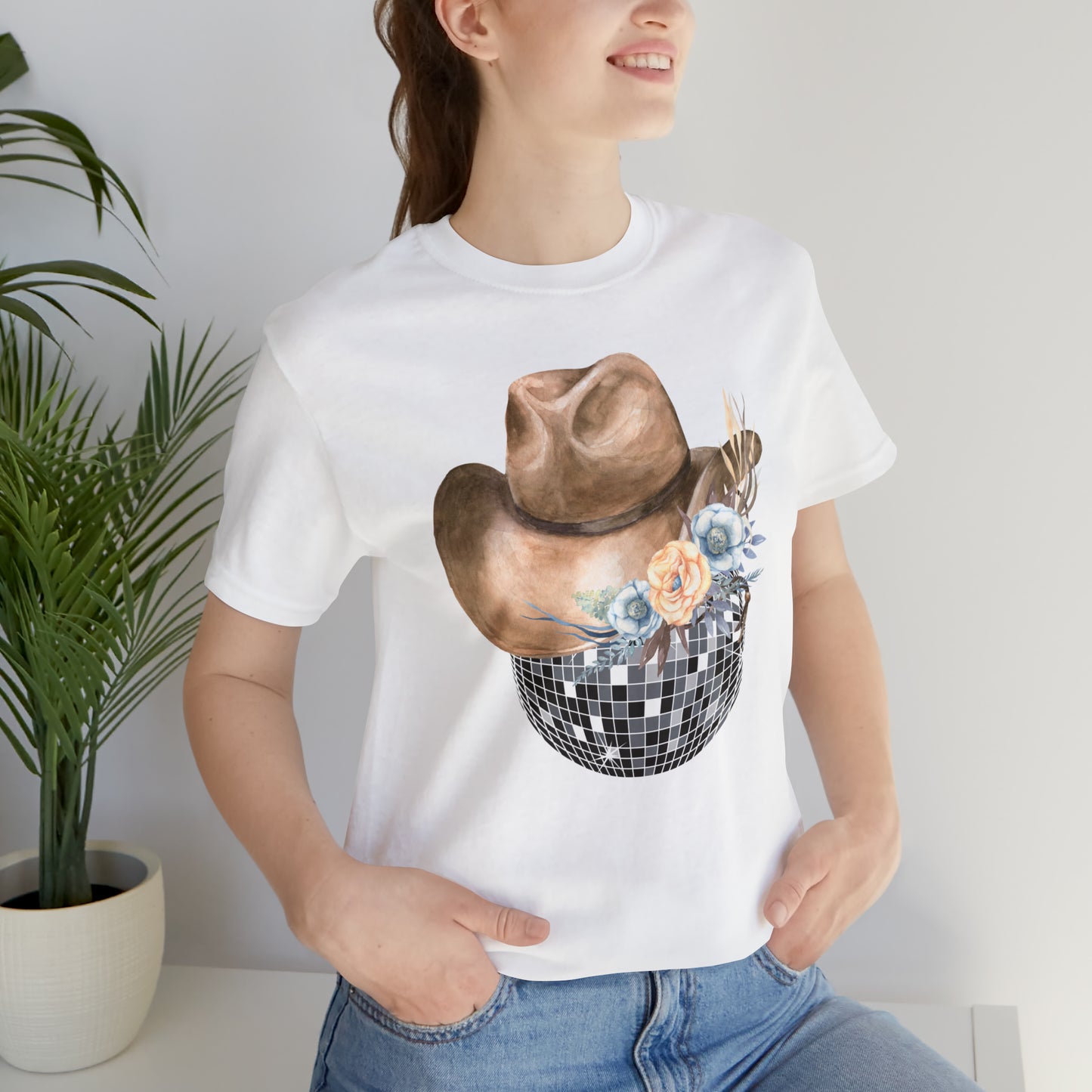 Disco Cowgirl _ Unisex Jersey Short Sleeve Tee