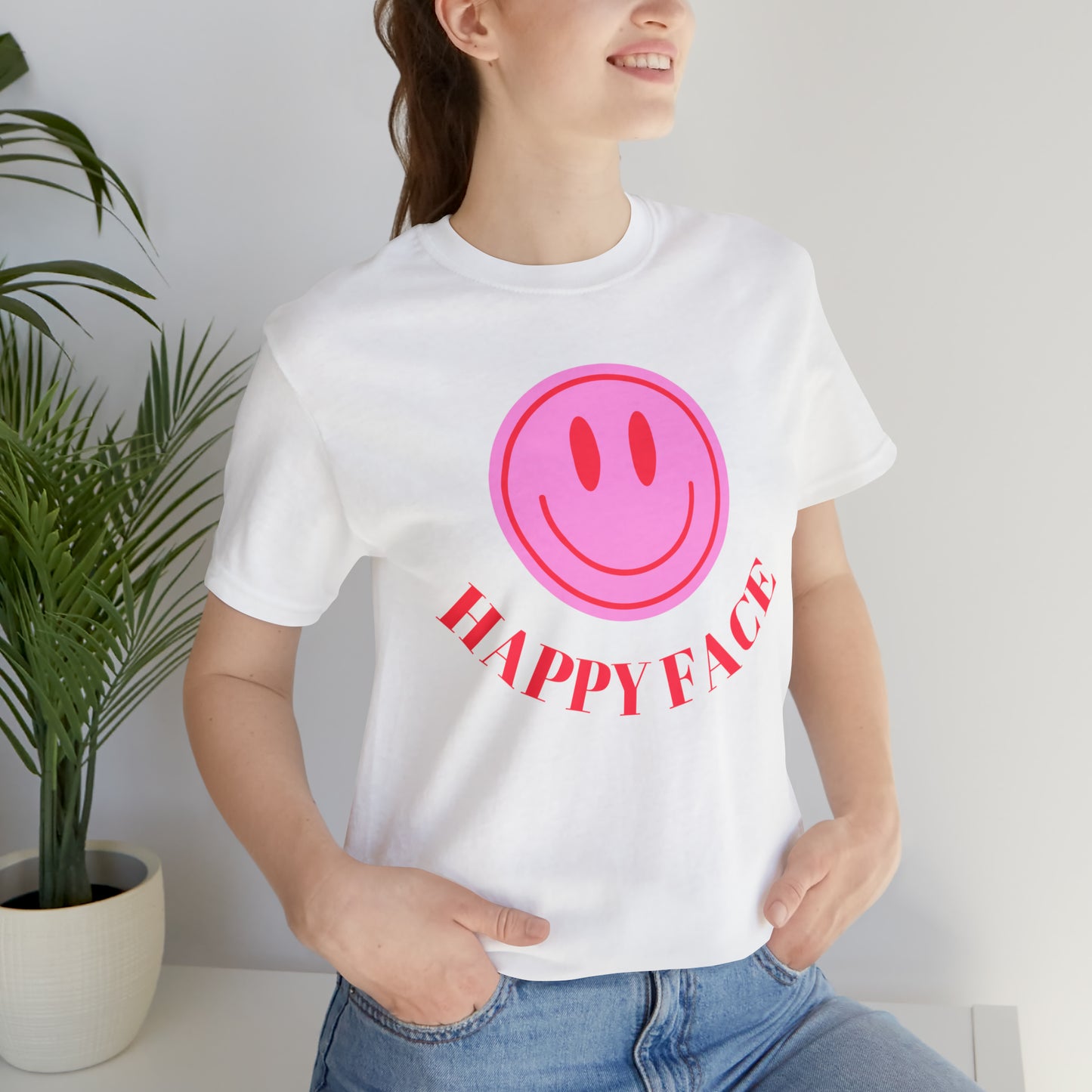 Happy Face _ Unisex Jersey Short Sleeve Tee