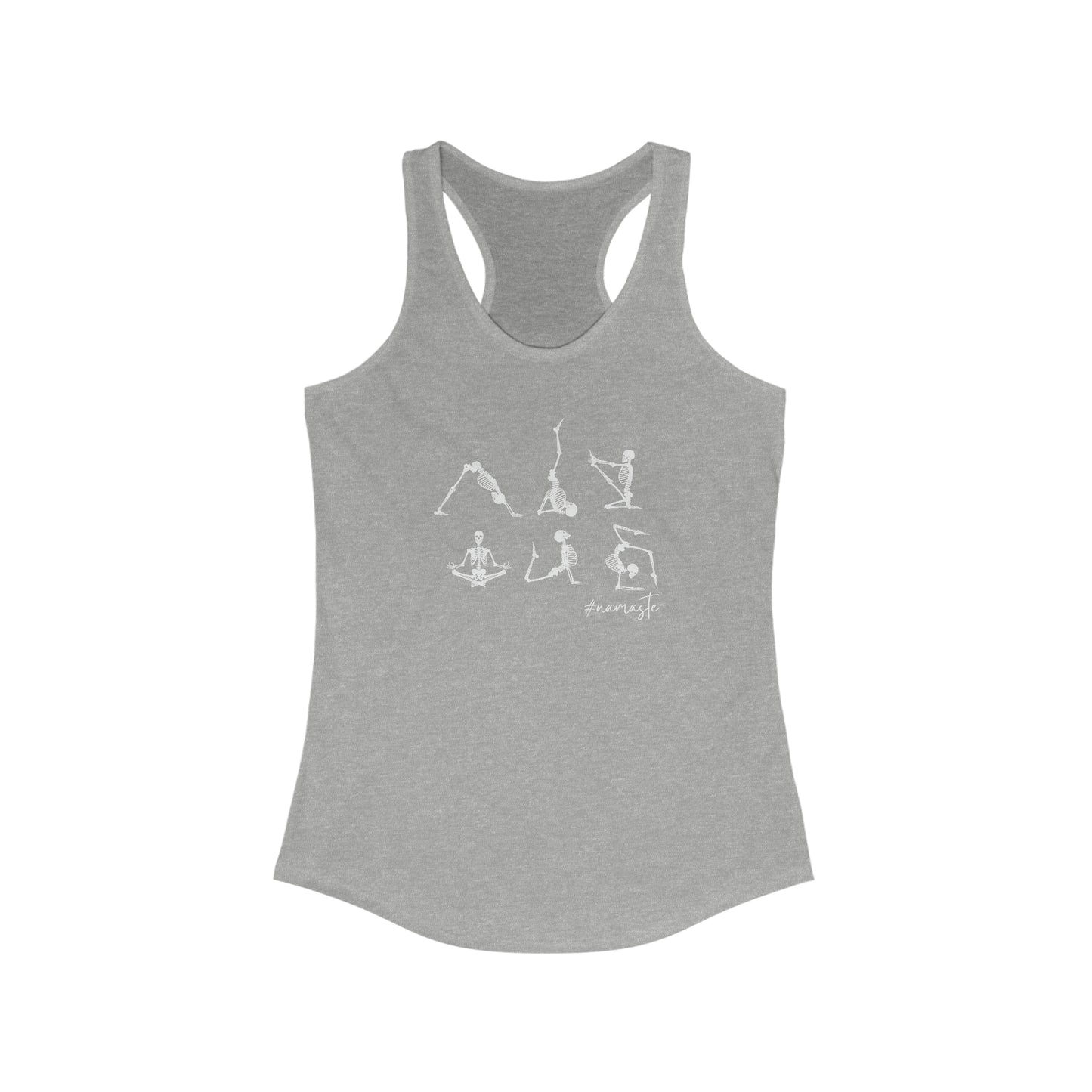 Namaste Yoga Skeletons _ Women's Ideal Racerback Tank