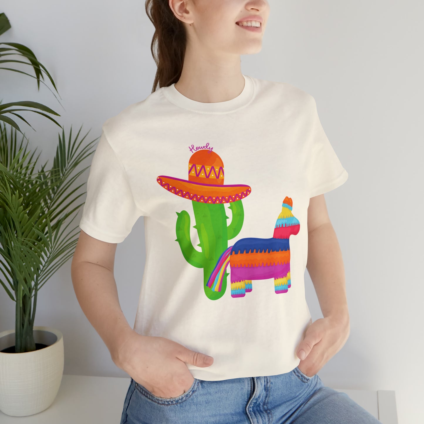 Howdy Cactus Fiesta  _ Unisex Jersey Short Sleeve Tee