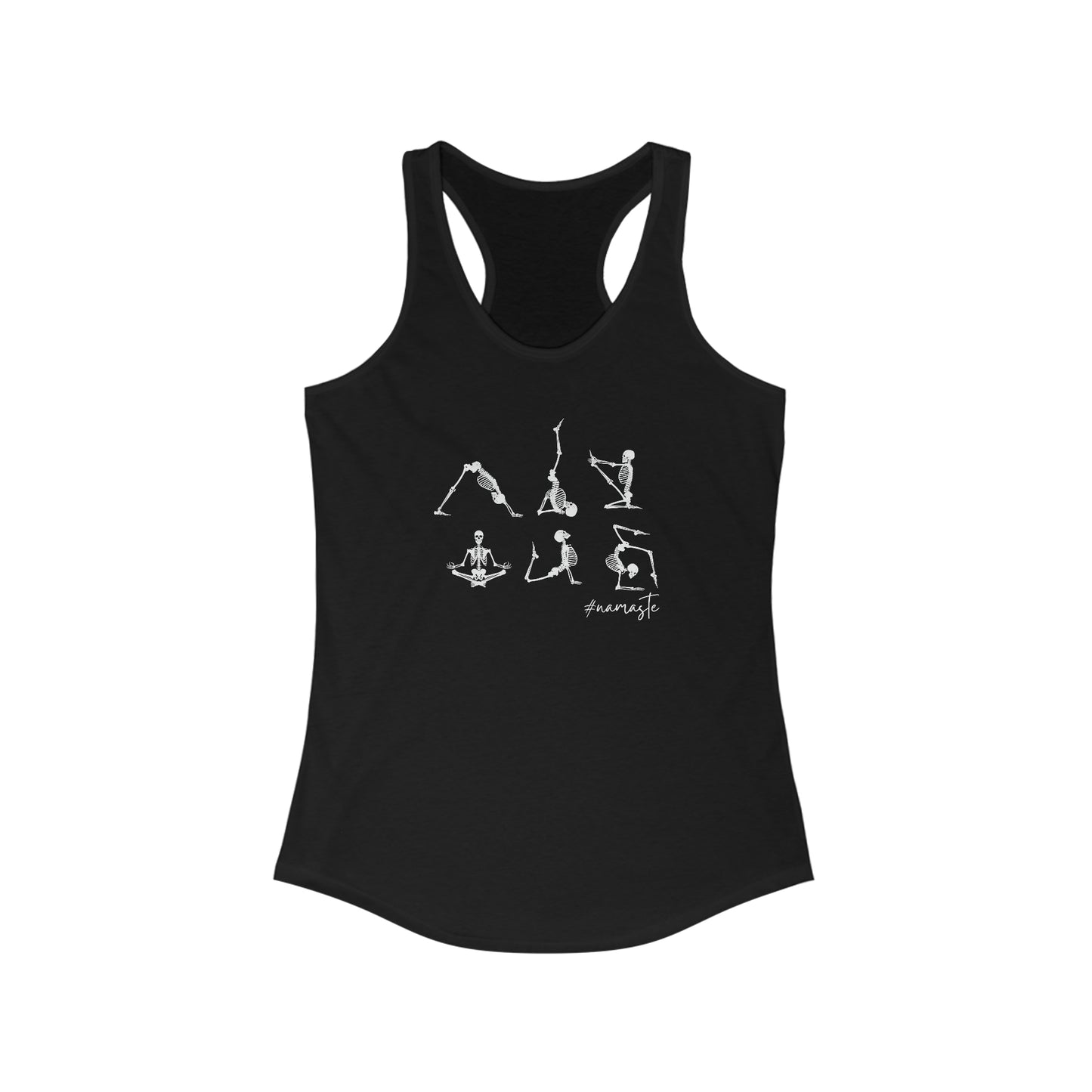 Namaste Yoga Skeletons _ Women's Ideal Racerback Tank