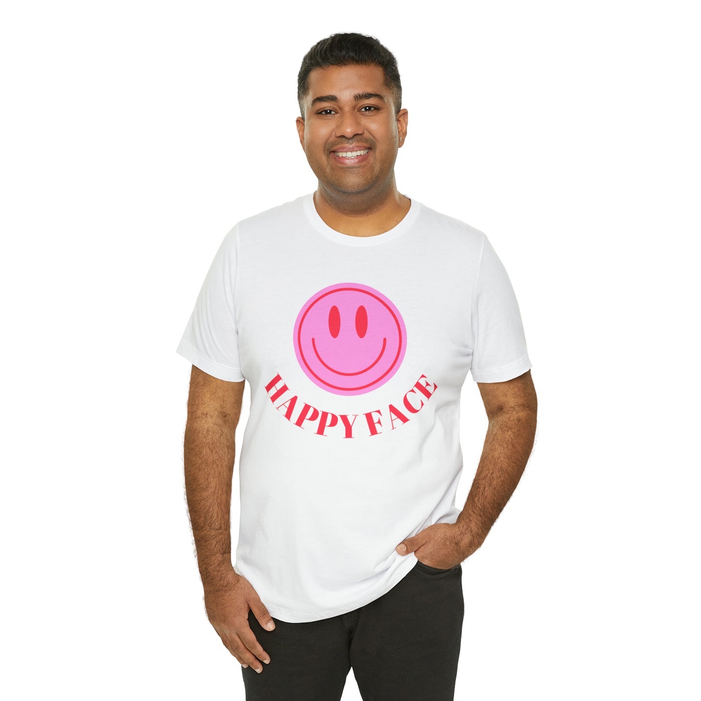 Happy Face _ Unisex Jersey Short Sleeve Tee