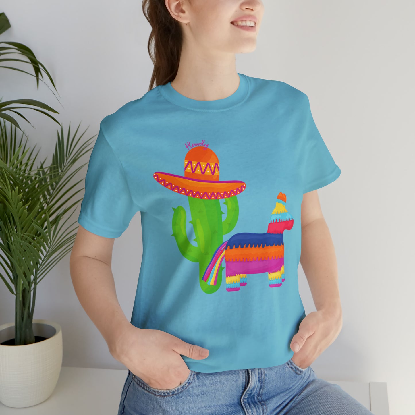 Howdy Cactus Fiesta  _ Unisex Jersey Short Sleeve Tee