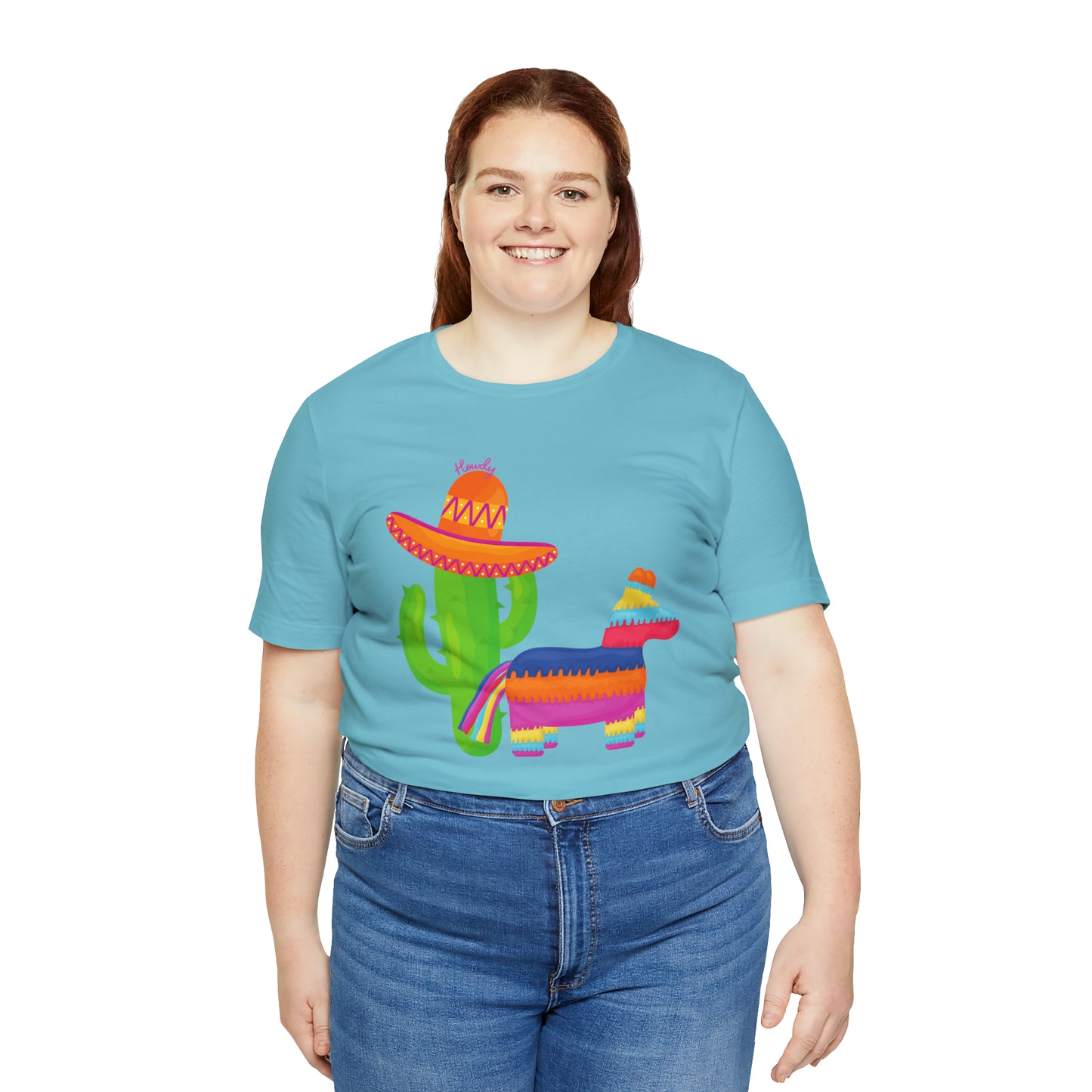 Howdy Cactus Fiesta  _ Unisex Jersey Short Sleeve Tee