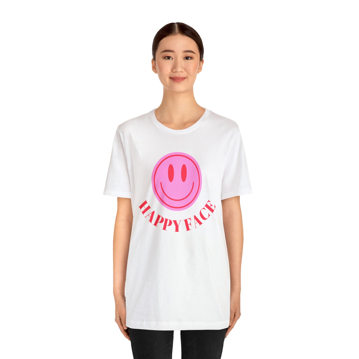 Happy Face _ Unisex Jersey Short Sleeve Tee