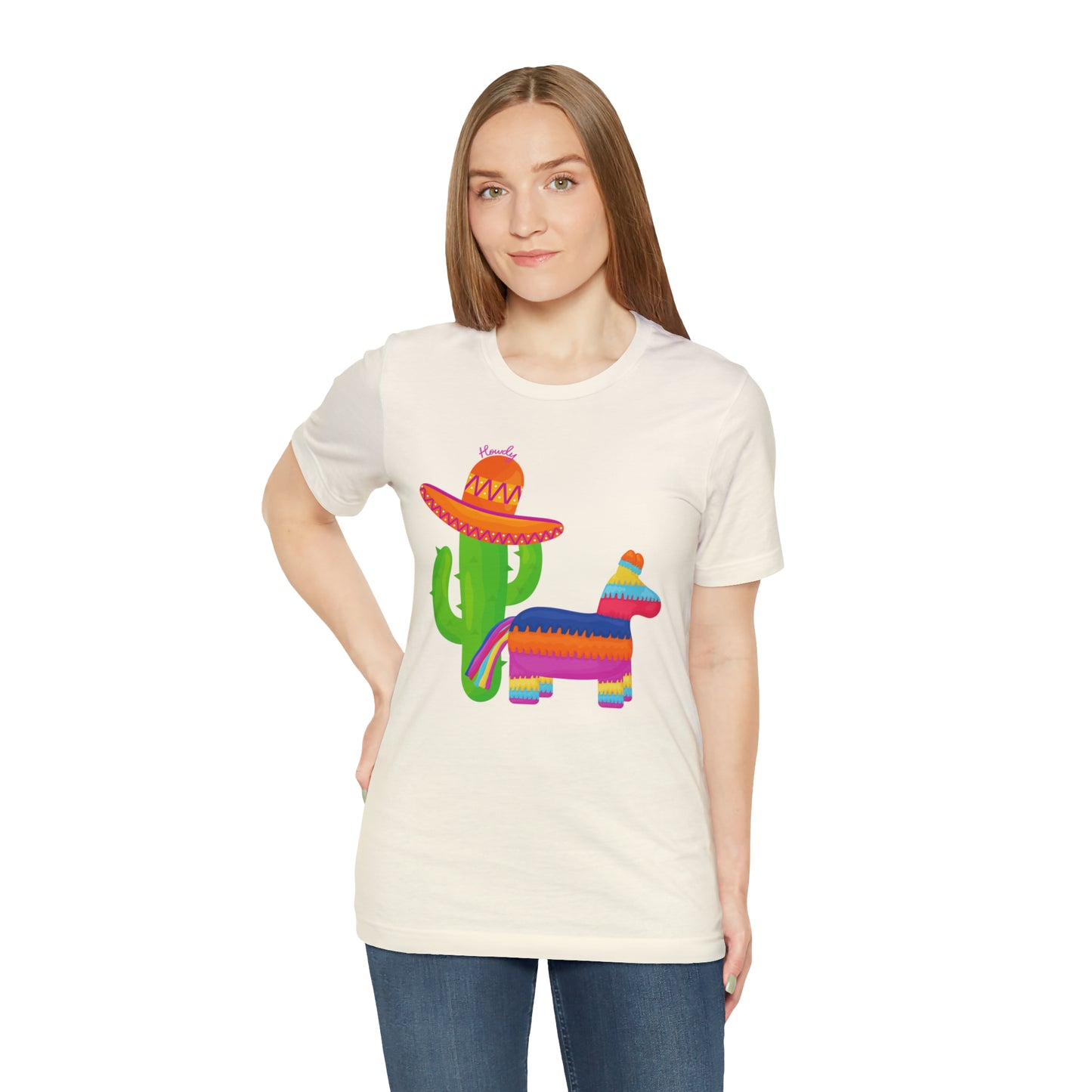 Howdy Cactus Fiesta  _ Unisex Jersey Short Sleeve Tee