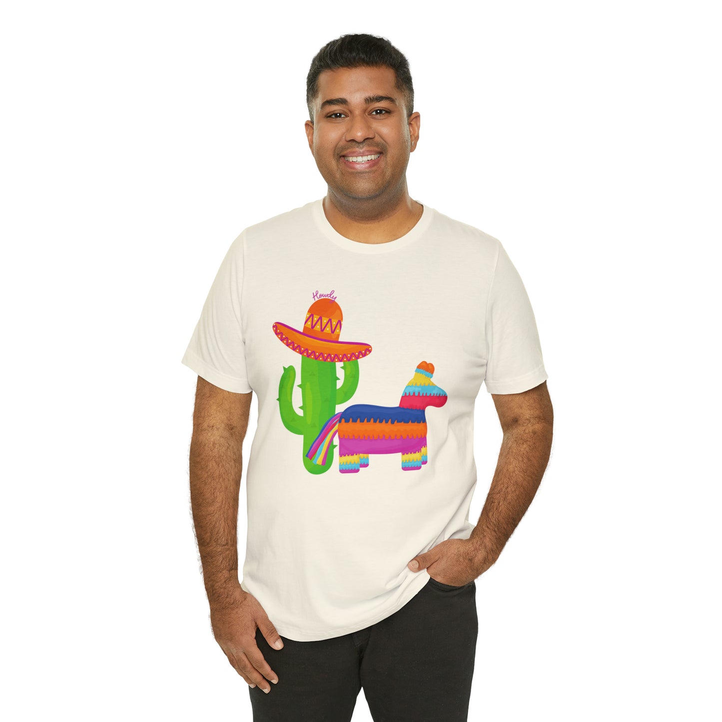 Howdy Cactus Fiesta  _ Unisex Jersey Short Sleeve Tee