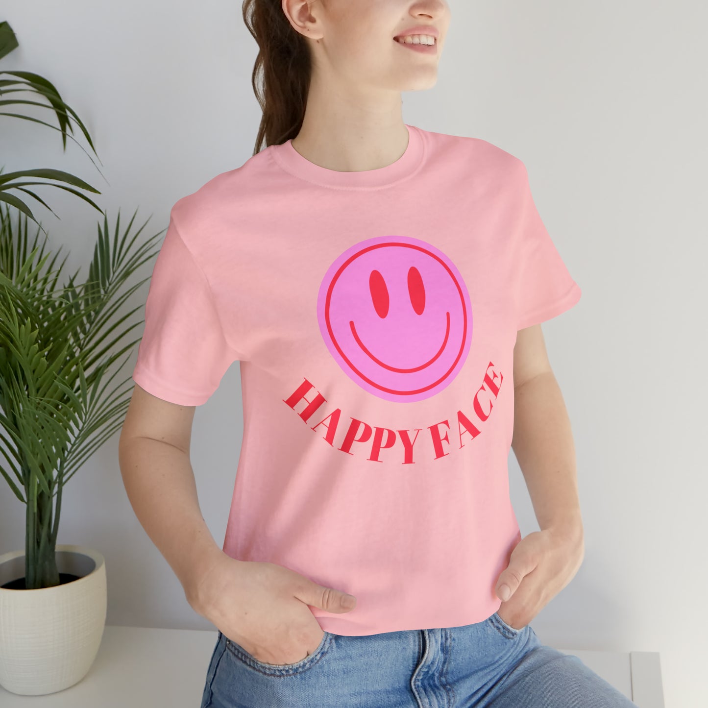 Happy Face _ Unisex Jersey Short Sleeve Tee