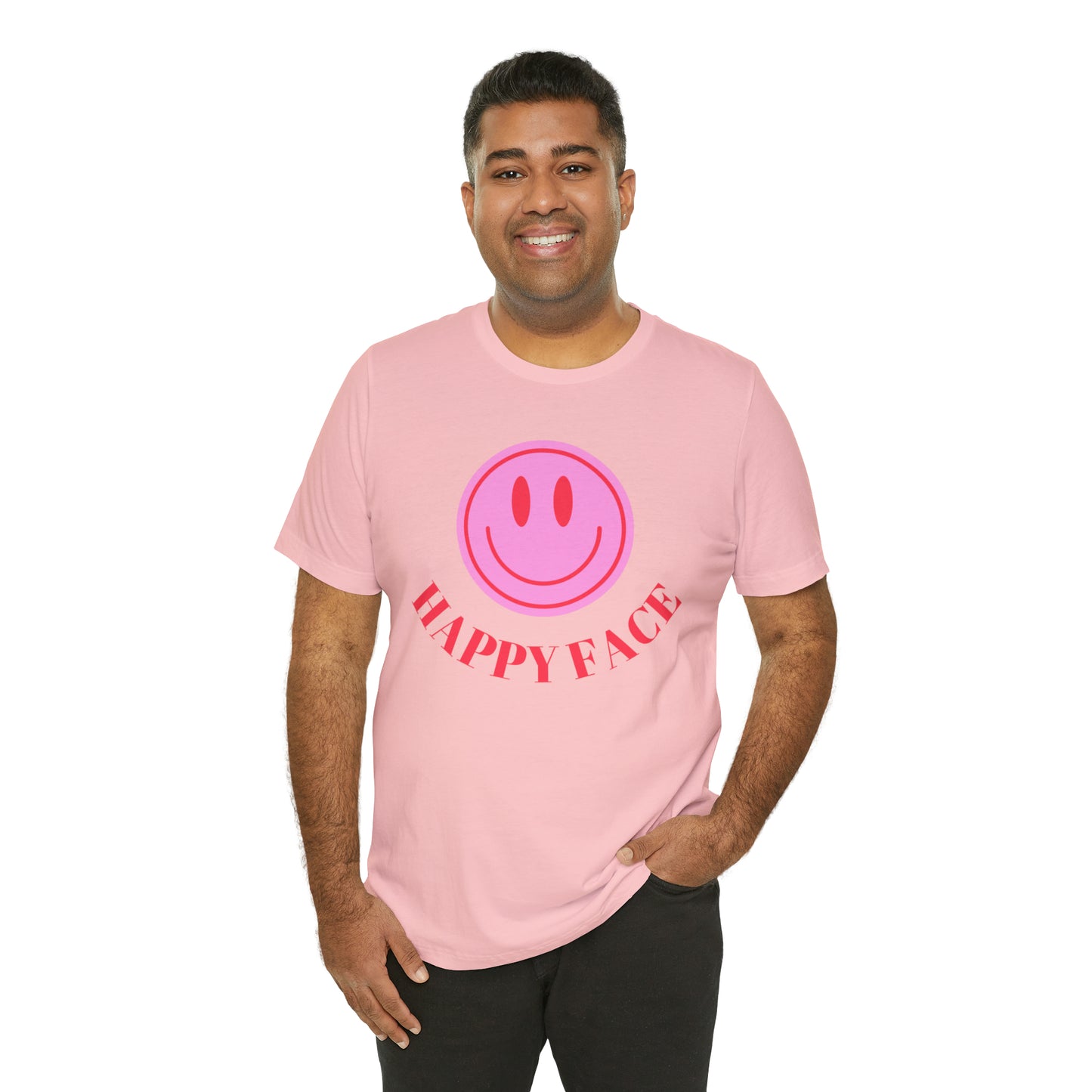 Happy Face _ Unisex Jersey Short Sleeve Tee