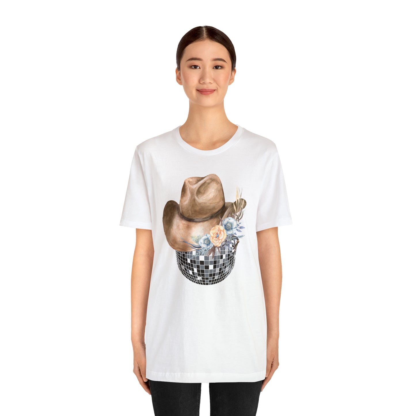 Disco Cowgirl _ Unisex Jersey Short Sleeve Tee