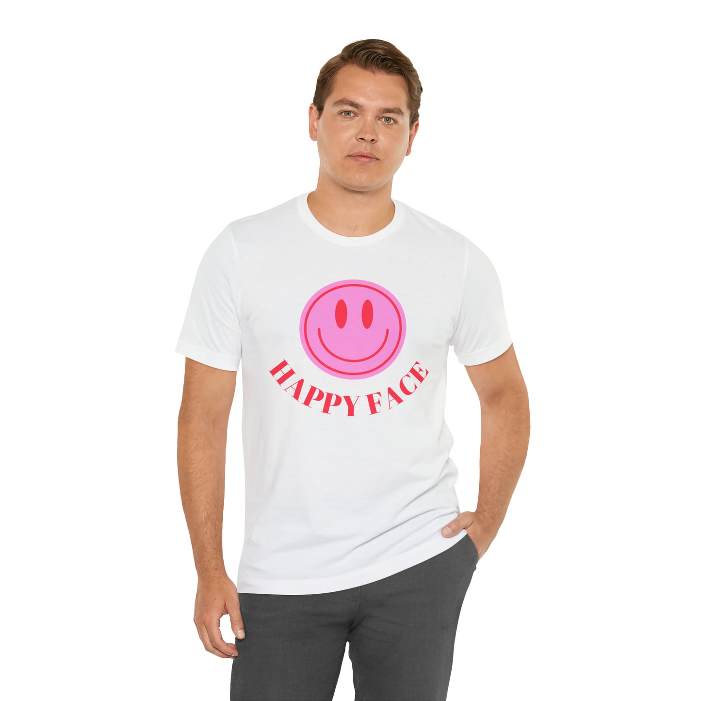 Happy Face _ Unisex Jersey Short Sleeve Tee