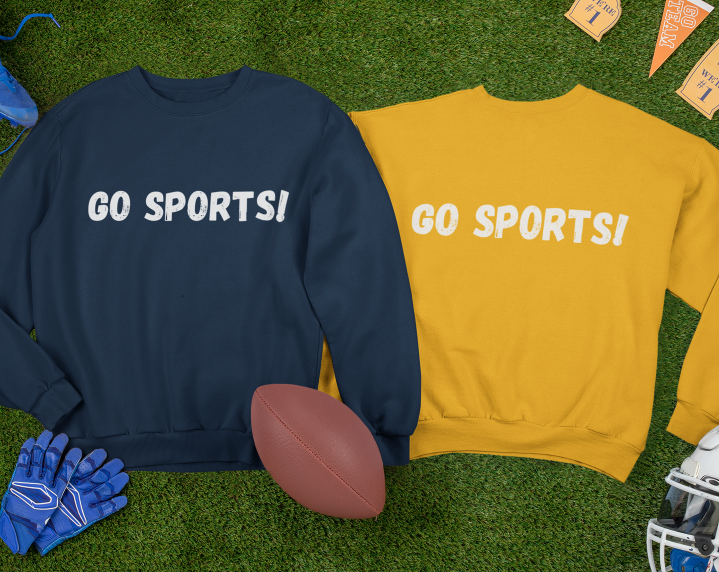 Go Sports Crewneck Sweatshirts