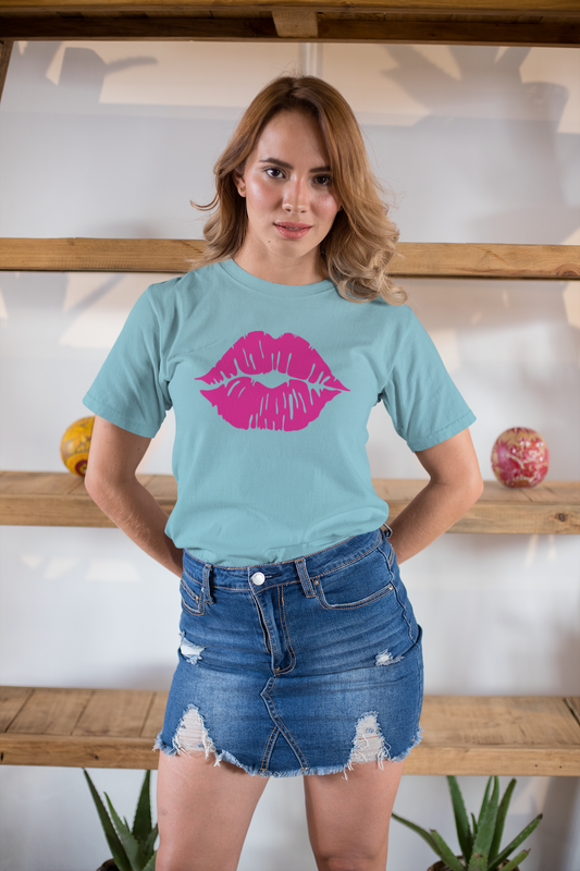 Sultry Pink Kiss _ Copy of Unisex Jersey Short Sleeve Tee